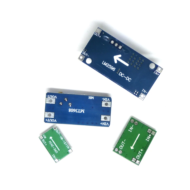 Módulo convertidor reductor DC-DC LM2596S regulador de potencia ajustable transformador elevador mt3608 mini360 mp1584en