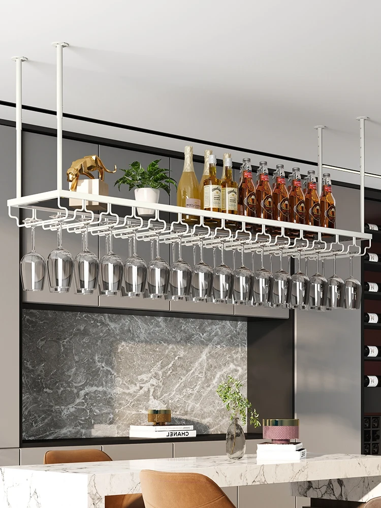 Cremalheira De Vidro De Vinho De Suspensão, Cálice De Suspensão, Luz, Luxo, High-End, Criativos, Bar, Casa