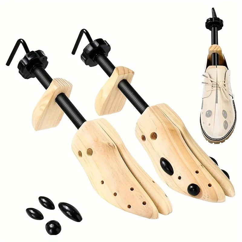 Ensanchador de zapatos para mujeres y hombres, expansor de madera para pies anchos, juanetes o callos, ensanchador de zapatos de madera, 1 ud.
