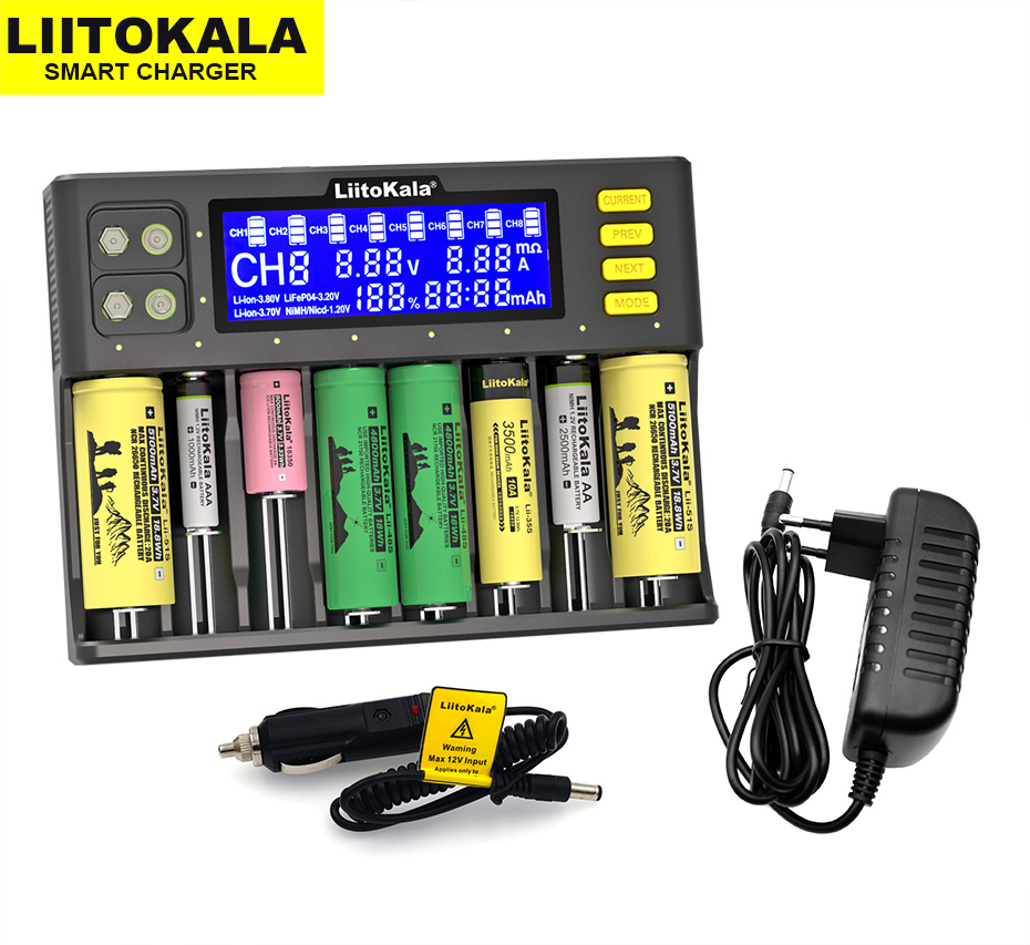 LiitoKala Lii-PD4 Lii500s Lii600 зарядное устройство для 18650 26650 21700 18350 AA AAA 3,7 V/3,2 V/1,2 V/литиевая NiMH батарея