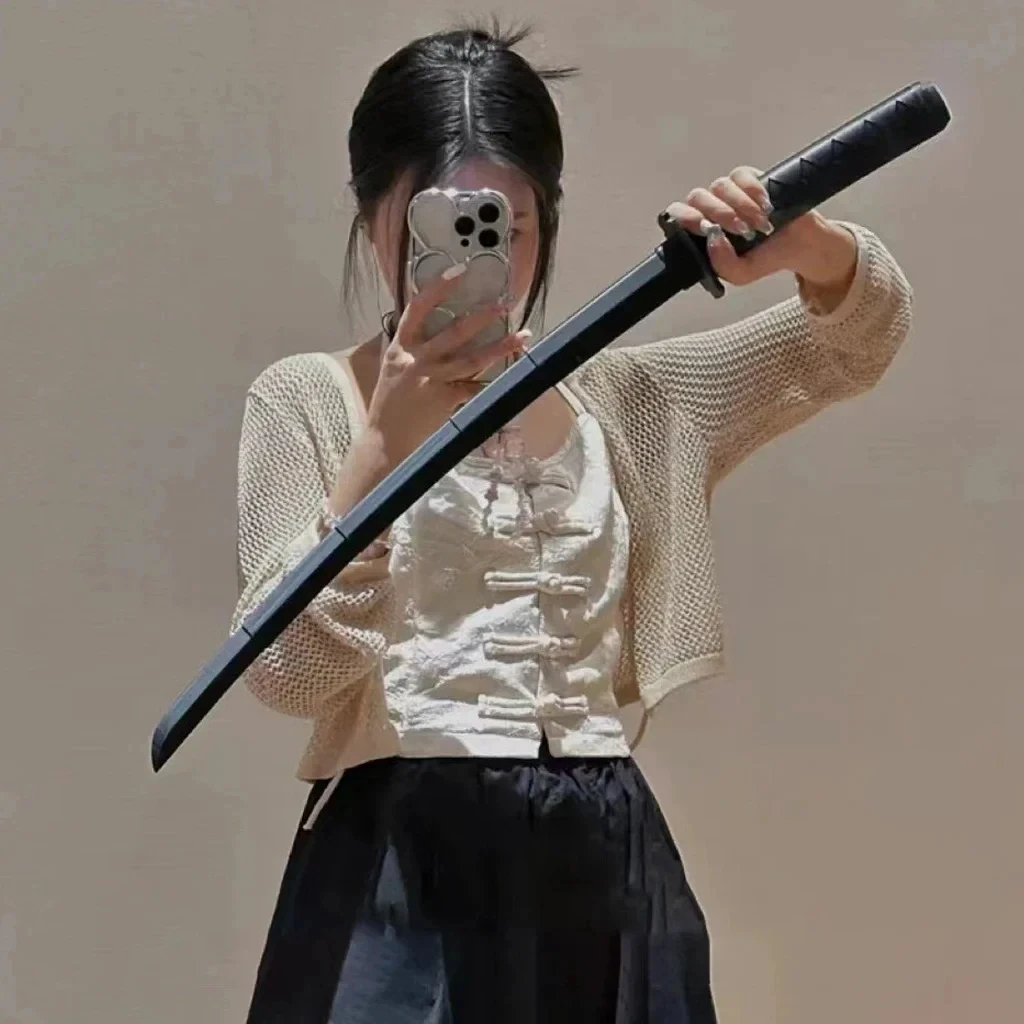 3D การพิมพ์แรงโน้มถ่วงมีด Katana ผู้ใหญ่ Photo Props Retractable Cos Photobooth Props Decompression ของเล่นดาบสําหรับของขวัญเพื่อน