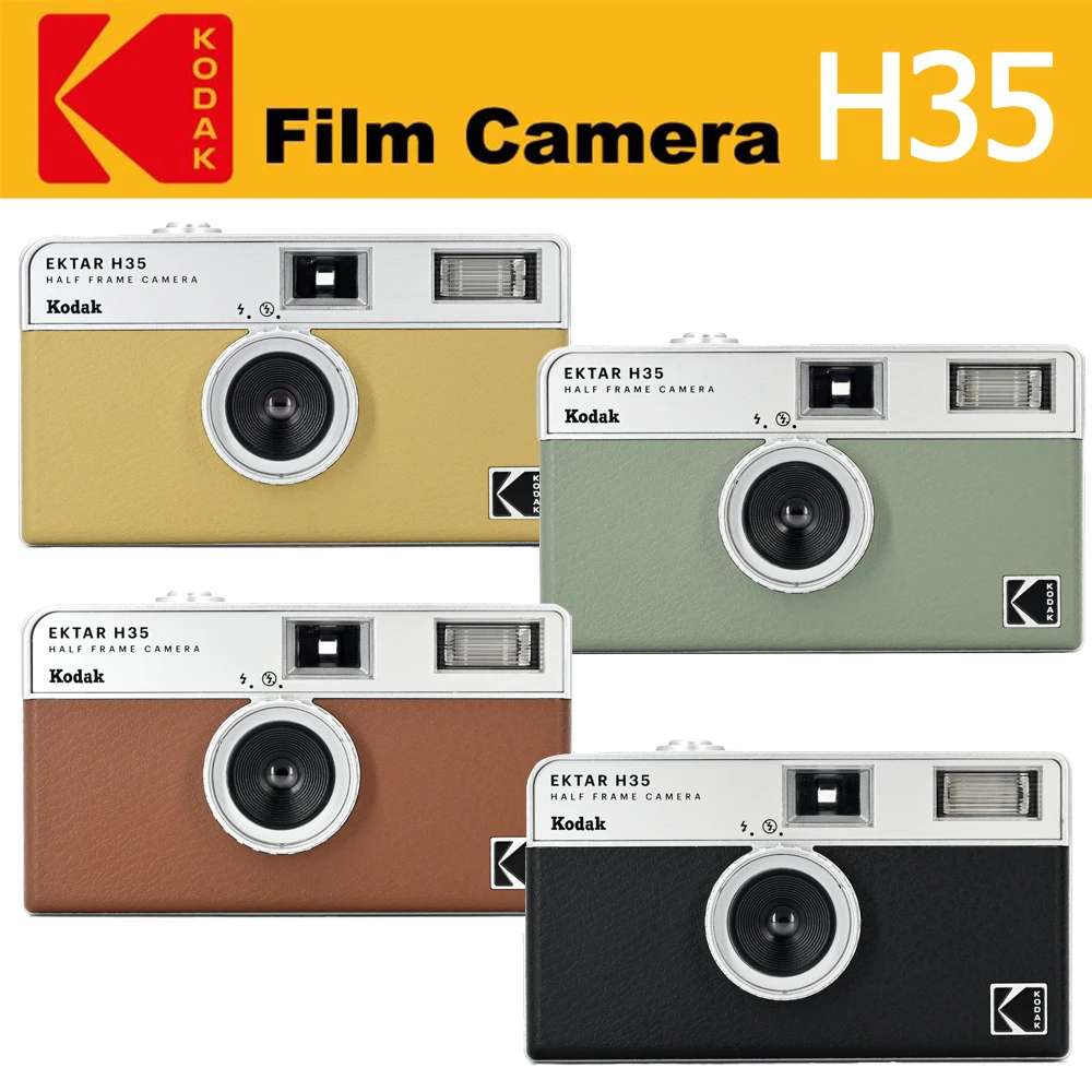 Cámara de medio marco KODAK EKTAR H35/nueva cámara de película H35N de 35mm cámara de película reutilizable con luz de Flash
