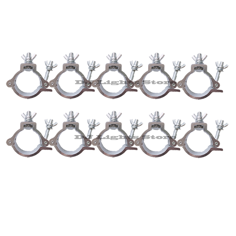 Pince de lumière de scène en alliage d'aluminium, crochets rapides, éclairage de théâtre, 48-51mm, 100kg, 10 pièces