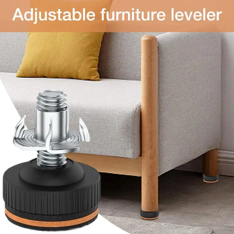 20 stücke verstellbare Möbel Füße Möbel Leveler Tisch Bein Leveler mit Gummi pads Nivellierung Füße Möbel Leveler Beine