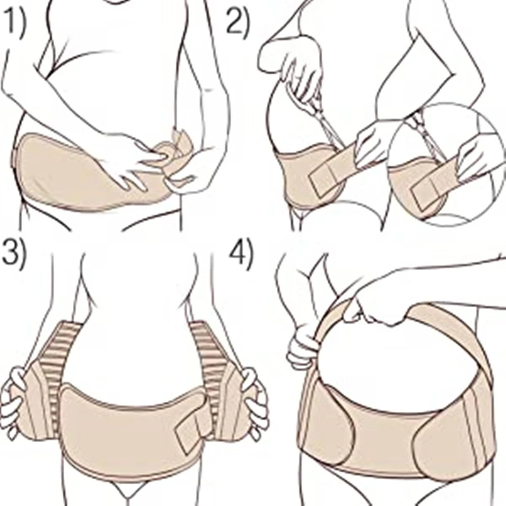 Maternidad cuidado de la cintura banda para el vientre espalda Protector soporte Abdomen embarazada ajustable transpirable vientre cinturón ropa de maternidad