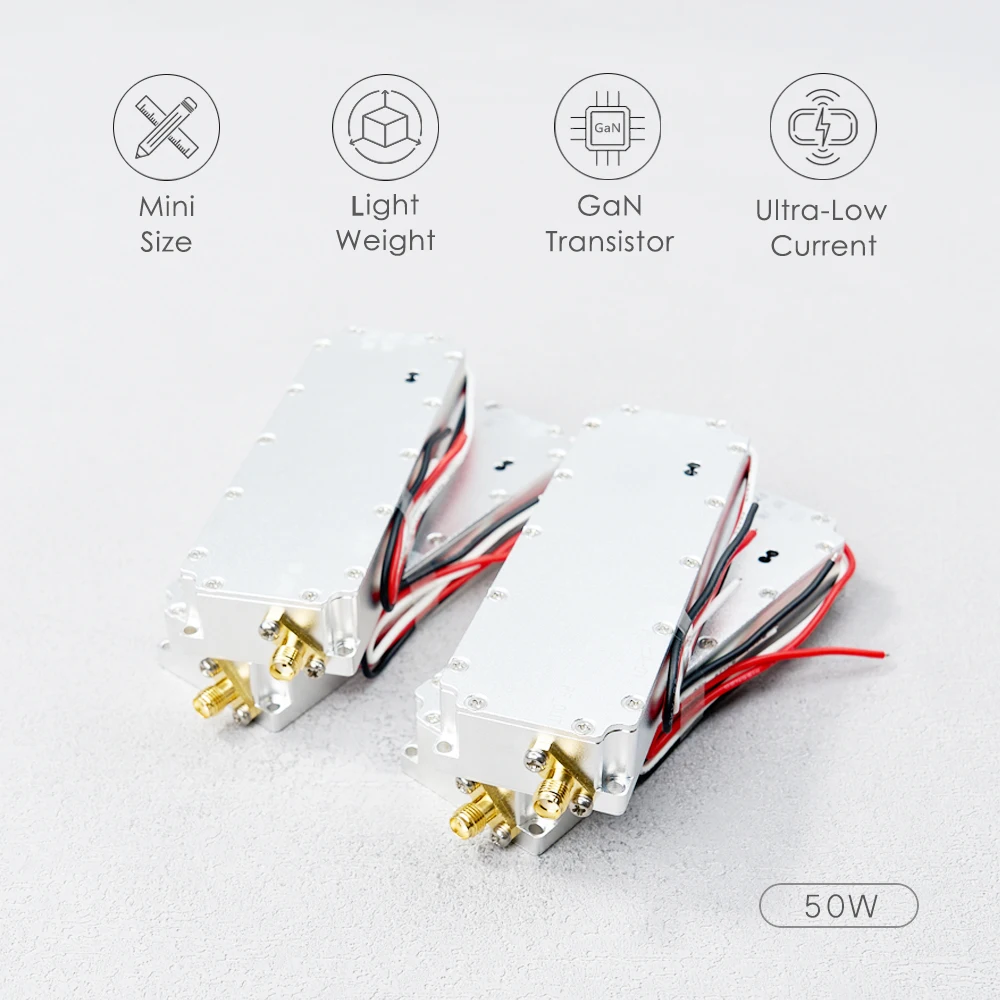 2.4GHz 50W RF High Power Amplifiers wireless Signal Extender Sweep Signal Source For Drone WiFi6