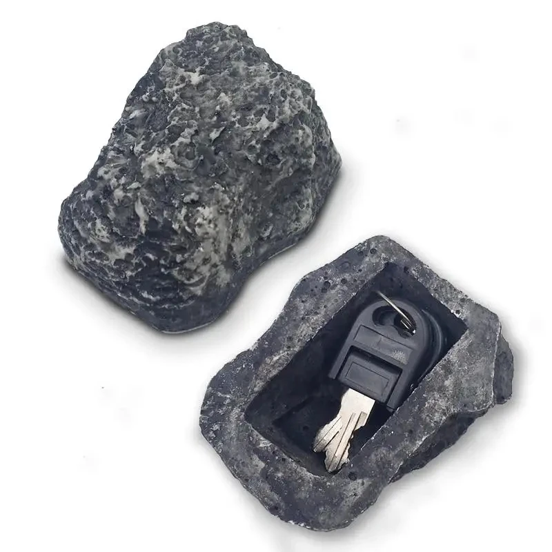 Mini Safe Key Box para Outdoor, Rock Hidden, Hide in Stone Security, Armazenamento seguro, Escondendo Containers, Safe Box, Mni Locker, Drop Shipping, Spare