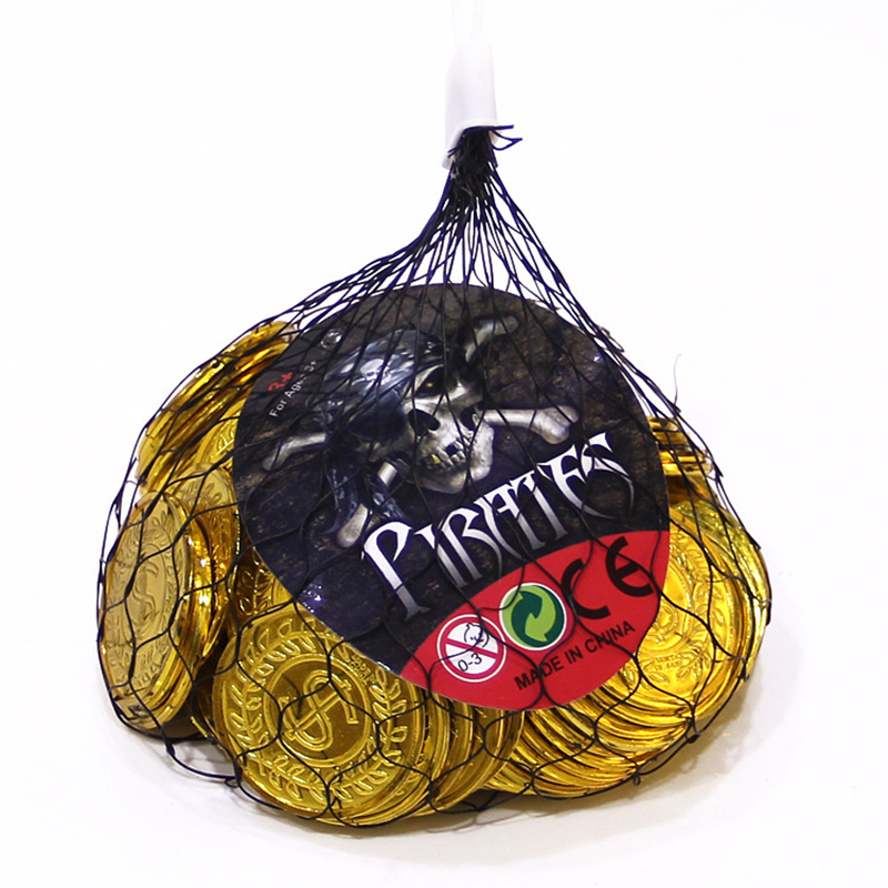 100 шт., пиратские золотые монеты