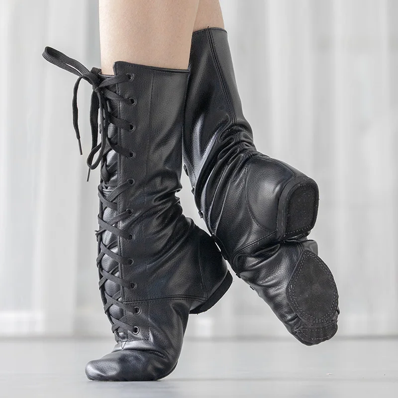 Buty do tańca jazzowego damskie miękka podeszwa skórzane buty do tańca jazzowego latynoskiego damskie dziecięce buty do tańca dla dziewcząt buty do tańca towarzyskiego buty do tańca treningowego