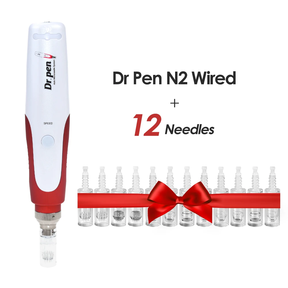 Dr Pen Microneedling Ultima N2 12 Pcs Needle Cartridges Electric Wired Dermapen Microagujas Beauty Skin Care Mts Caneta Stylo
