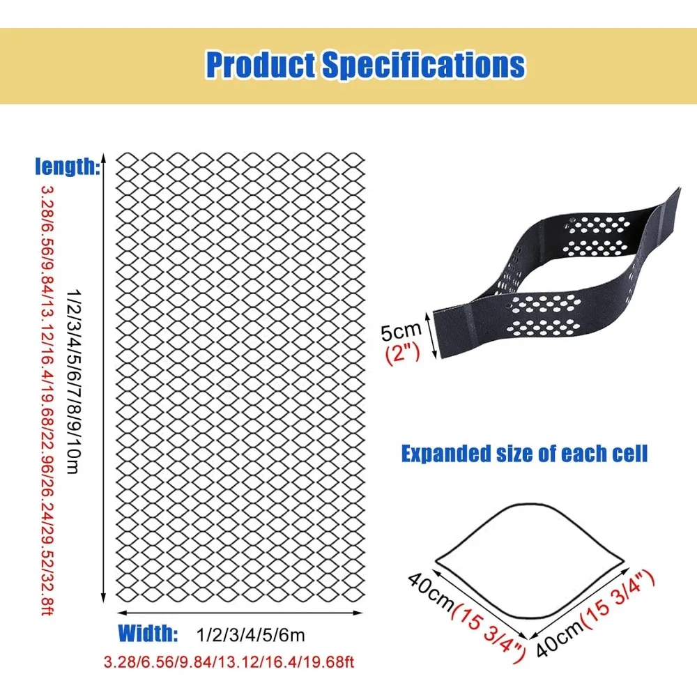 Geogrid for Retaining Wall, Slope Reinforcement Geo Grid/Ground Stabilizer, Soil Block/Gravel Subgrade Work Stabilizer Grid