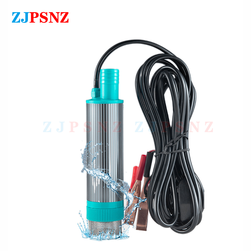 Tragbare Mini 38mm 12V 24V Elektrische Auto Pumpe Zum Pumpen Diesel Öl Wasser Transfer Pumpe Camping angeln Tauch Pumpe 30L/min