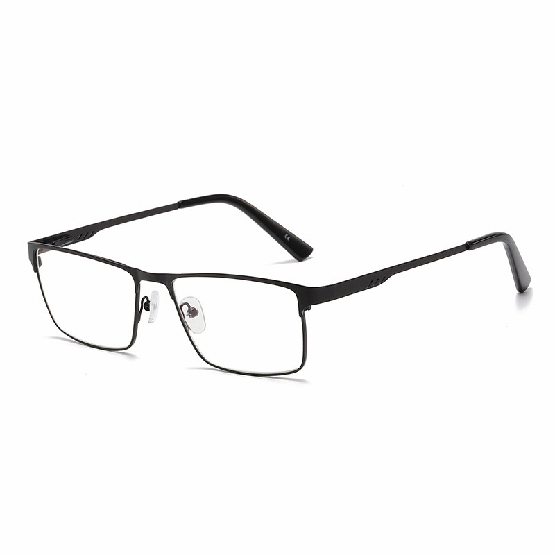 Ahora Men Square Metal Large Frame Reading Presbyopia Glasses Reader +1.25 1.5 1.75 2.0 2.25 2.5 2.75 3.0 3.5 4 4.5 5.0 5.5 6.0