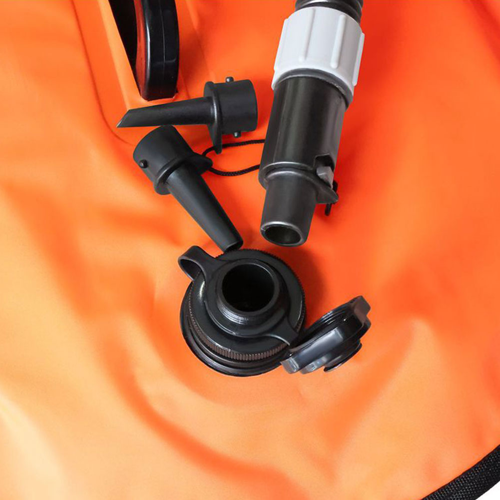 Adaptador de válvula de ar com bicos, conector de bomba de válvula de ar, cabeça de conversão para barco inflável, cama de remo