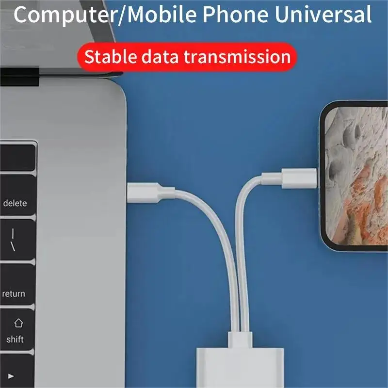 Lightning Typ 2-in-1-OTG-Kartenleser auf SD-TF-Speicherkartenadapter für PC, Laptop, iPhone, Multi-Smartcard-Reader, keine APP erfordert
