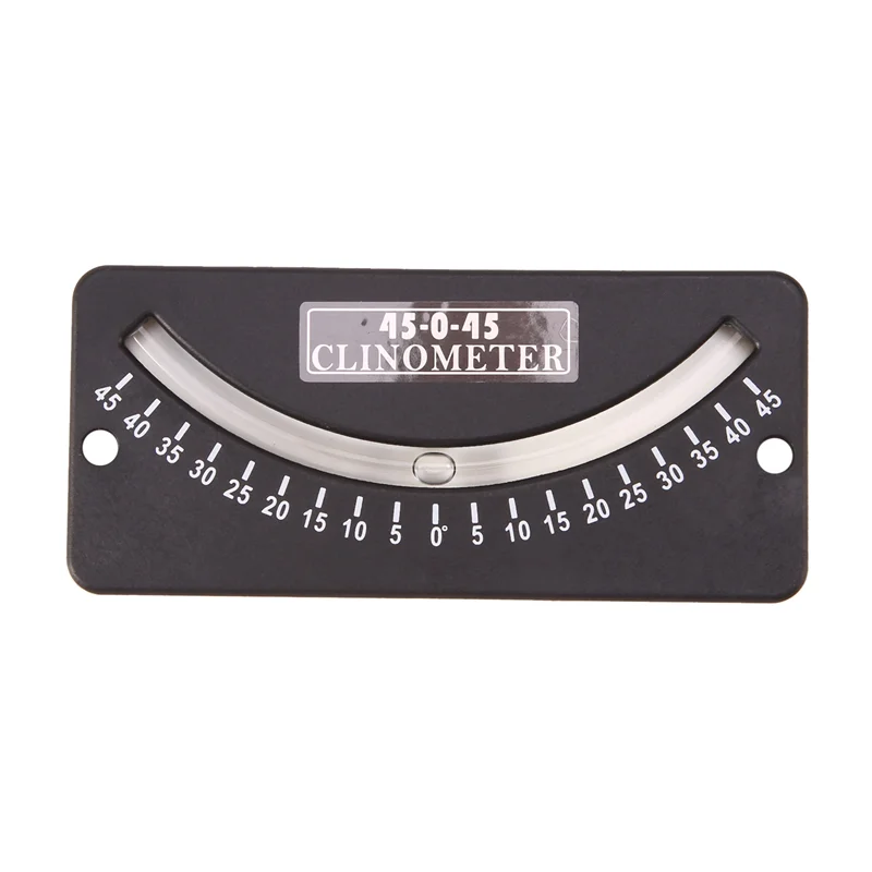 BABQ 45-0-45 Inclinometer Mini Protractor Inclinometer Angle Measuring Instrument Tilt Gauge Slope Meter