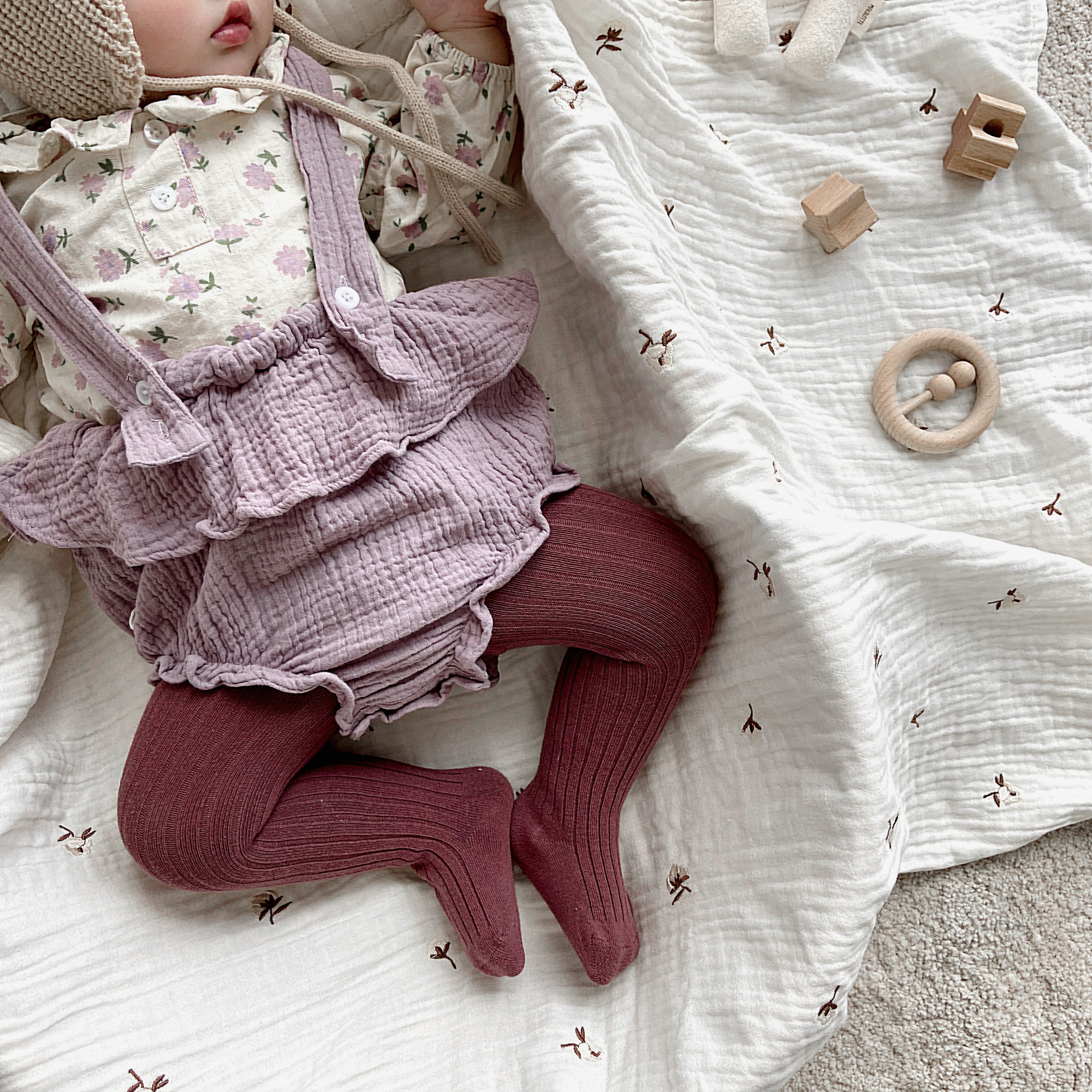 Детские колготки, колготки для маленьких девочек, хлопковые вязаные чулки для маленьких девочек, колготки для новорожденных, повседневные штаны