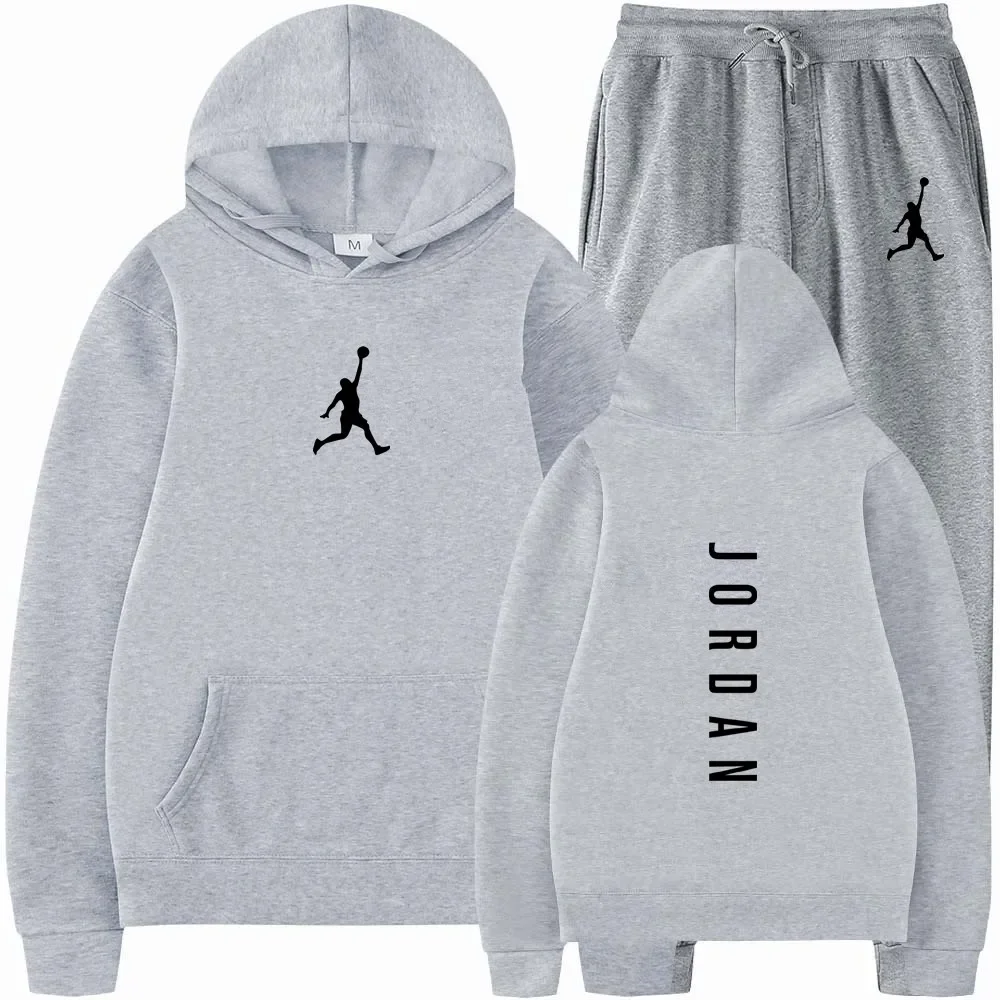 Moda masculina moletom com capuz para homem terno masculino outono 2025 feminino homem define agasalho feminino moletom com capuz + moletom