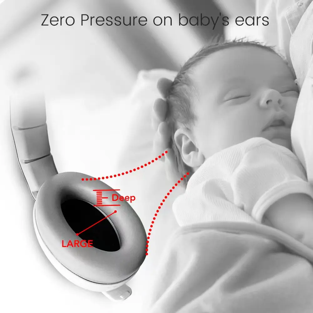 1pc proteção de ouvido do bebê anti-ruído earmuffs fones de ouvido para sono & viagem proteção de ouvido com design extensível