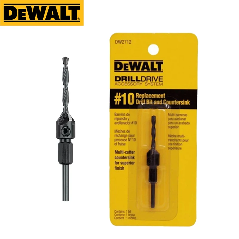 DEWALT DW2710 DW2711 DW2712 Replacement Drill Bits Set #6 #8 #10 Countersink Wood Drilling and Countersinking Holes Accessories