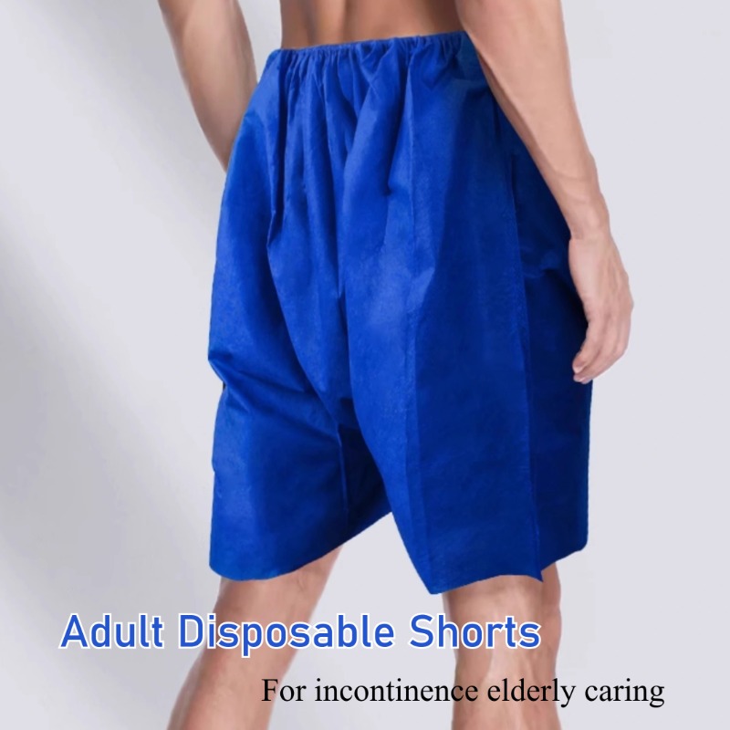 Calcinha descartável das mulheres dos homens idosos vazamento de urina incontinência briefs sem lavagem shorts de papel pós operação calças de enfermagem pijamas