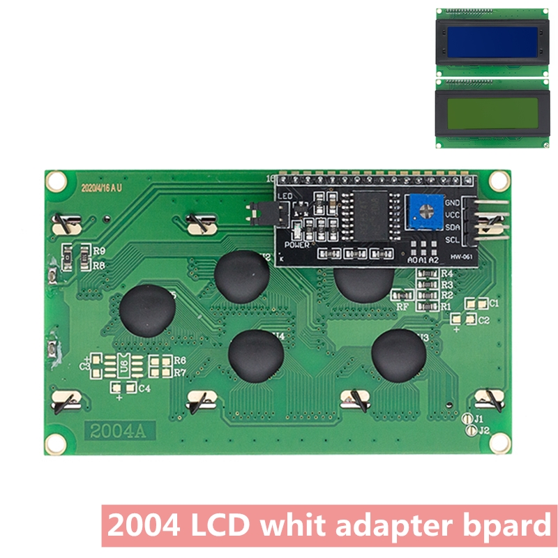Синий/зеленый LCD2004 + I2C 20x4 2004A HD44780 Адаптер модуля последовательного интерфейса JK/IIC/I2C для стандартного типа A...
