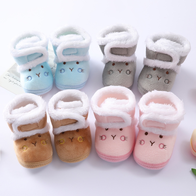 冬の雪のベビーブーツ新生児暖かいブーツソフトソールファーストウォーカーシューズ赤ちゃん女の子男の子幼児靴幼児 0-18Months