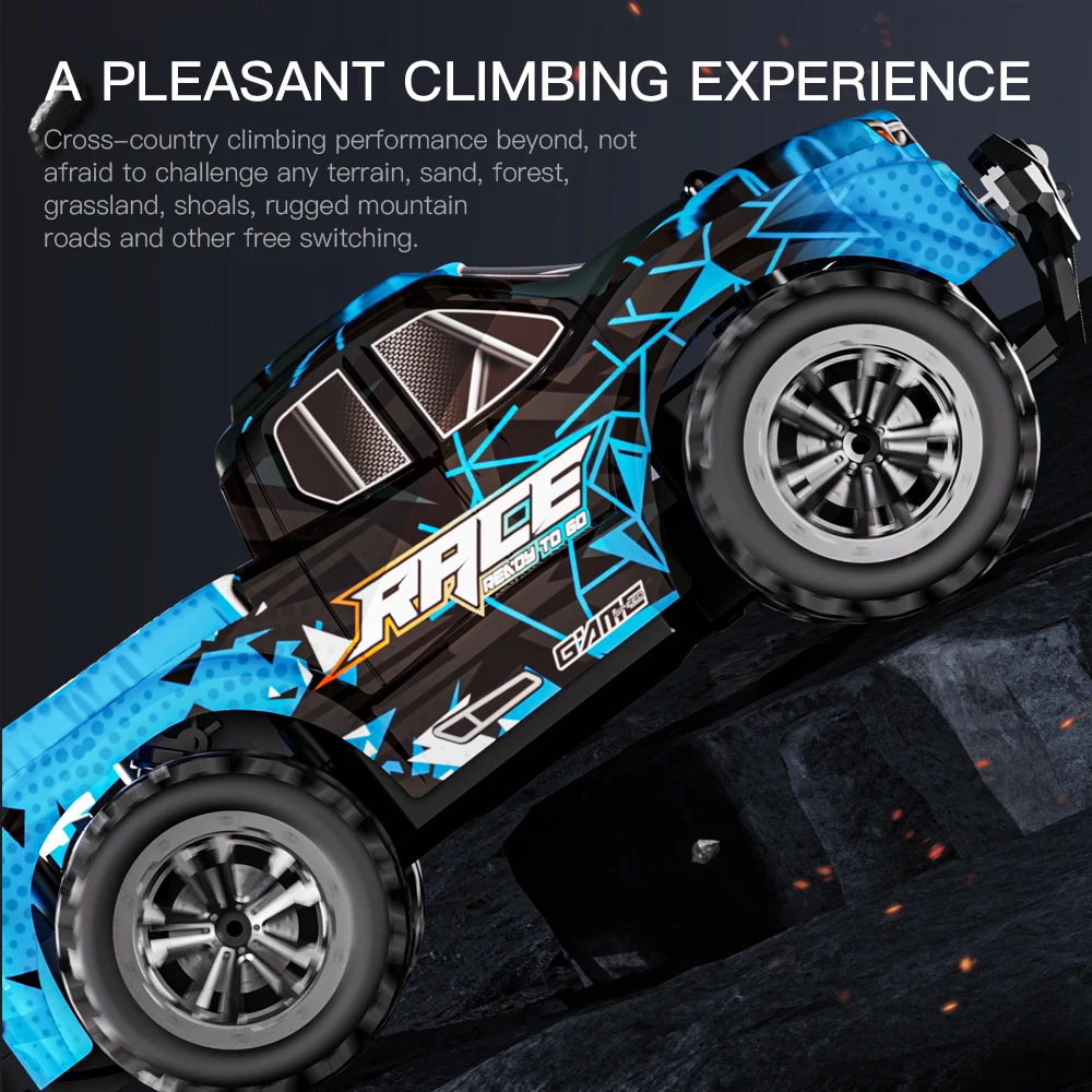 子供用LEDライト付きオフロード車,1:16,ZWN-RC g,ラジコンカー,2wd,登山車,屋外,子供用おもちゃ,ギフト