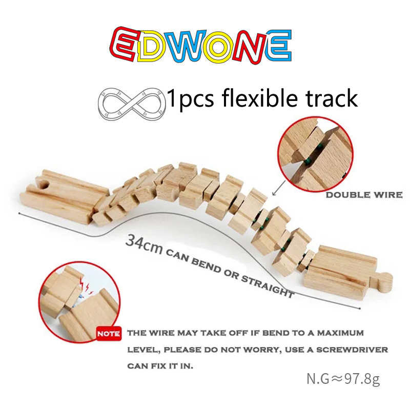 Деревянные железнодорожные дорожки, аксессуары для железнодорожных перекладина нескольких форм, расширительная дорожка с раздвоенными дорожками, подходит для брендовых деревянных дорожек, игрушек