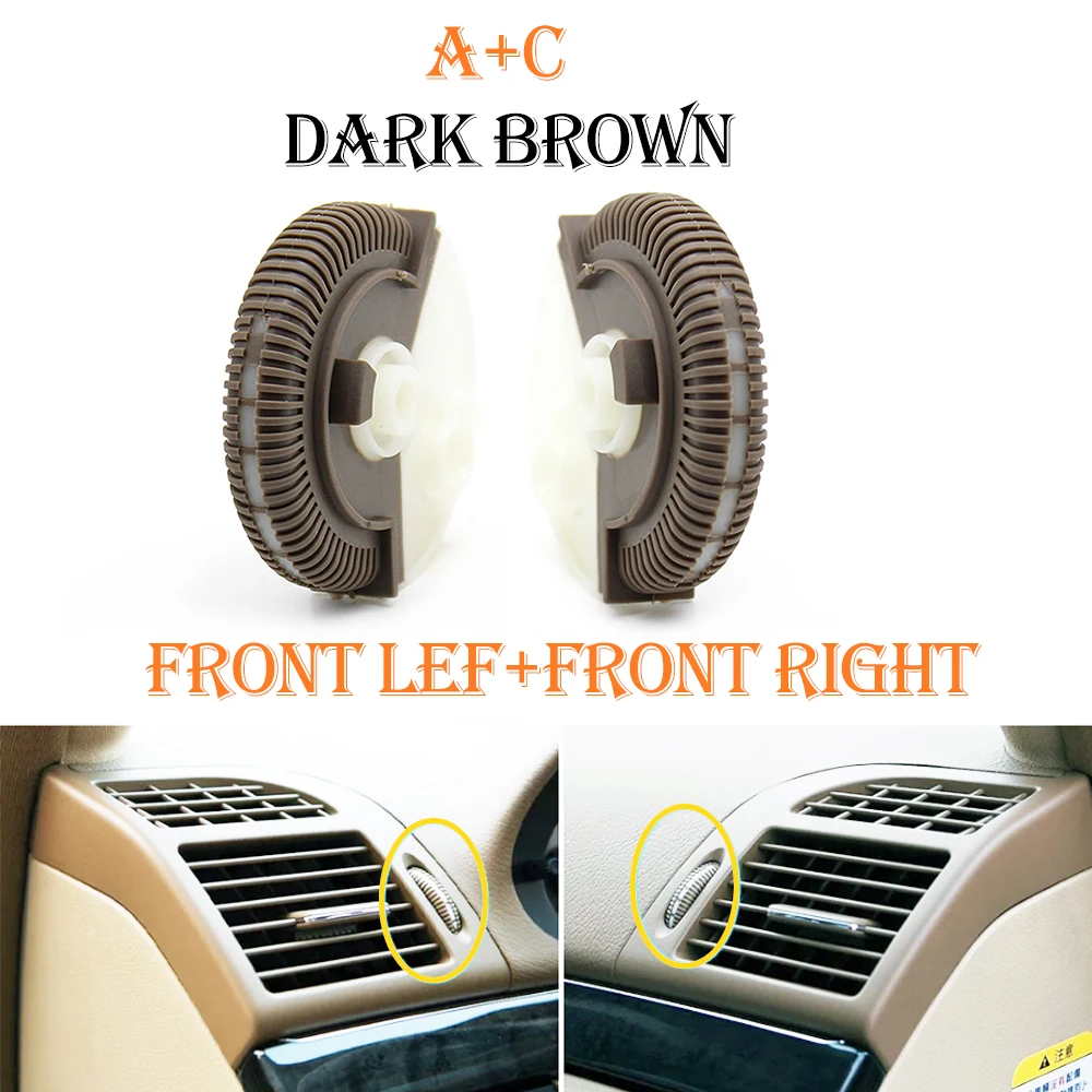 Front Left Right Air Conditioner Ac Vent Base Roller Knob For Mercedes Benz E Class W211 2003-2008 E230 E260 E280 2118300054
