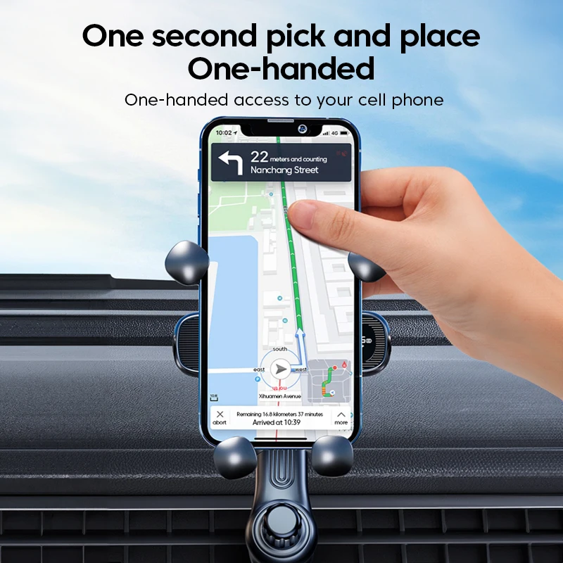 Suporte do telefone do carro de gravidade montagem de ventilação de ar suporte do telefone celular no carro suporte móvel para iphone 13 12 xiaomi universal gps suporte
