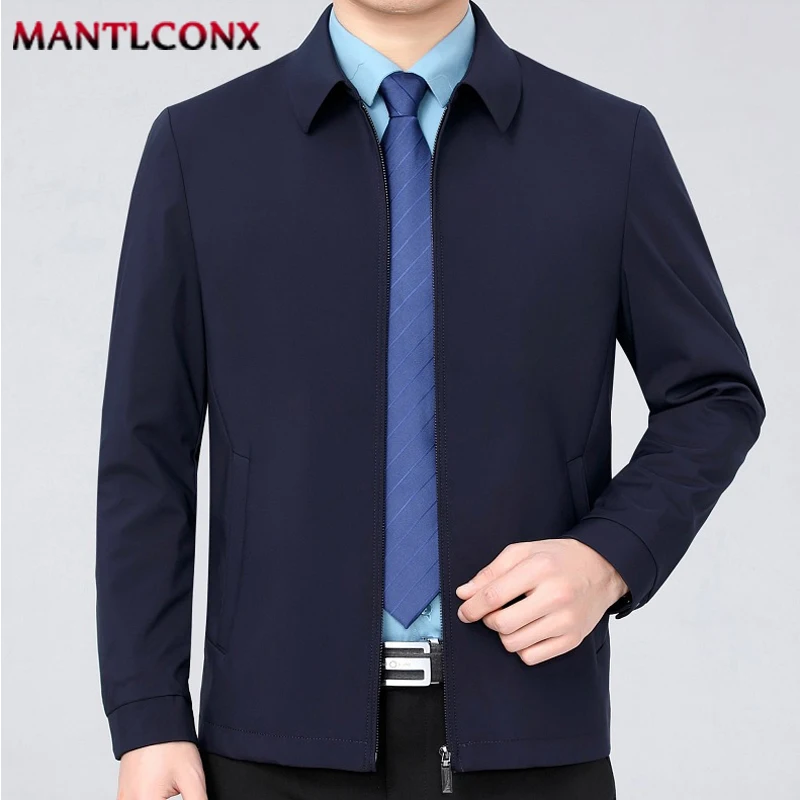 Einfarbig drehen-unten Kragen männer Jacke Lose Strickjacke Frühling Jacke für Männer Business Arbeit Männliche Kleidung Casual mäntel Männlichen 3XL