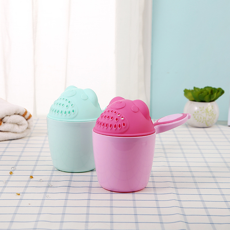 Cartoon Baby Bad Kappen Toddle Shampoo Tasse Kinder Bade Bailer Baby Dusche Löffel Kind Waschen Haar Tasse Kinder Bad Werkzeug