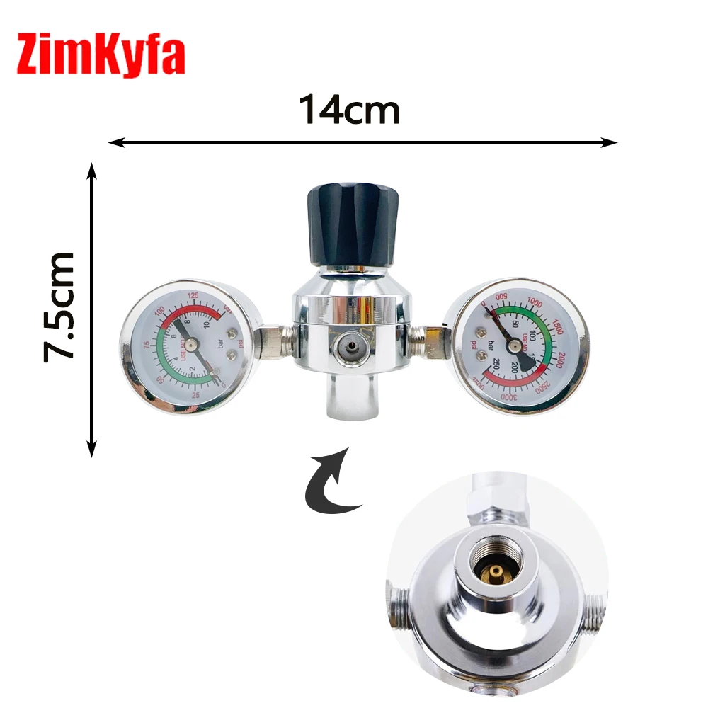 New Whipped Cream Pressure Regulator Valve with Hose Line and Adapter for Whipped Cream Chargers 0.95 Liter 580g Nitrous Tank