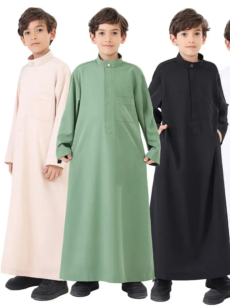 Ramadan Kebaya Abaya Junge Kinder Muslimischen Kleid Kleidung Türkei Arabisch Islam Abayas Für Gebet Kleidung Djellaba Robe Musulmane Hombre