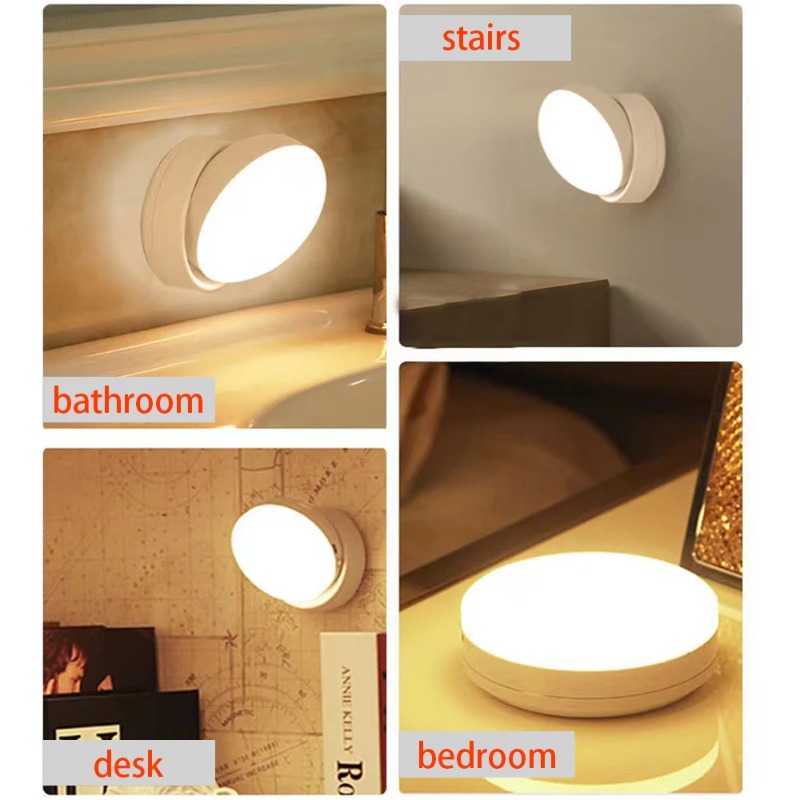 LED Night Light USB Charging Intelligent Human Induction for Bedside Cabinet Home Wardrobe Lighting Motion Sensor Light Led Lamp