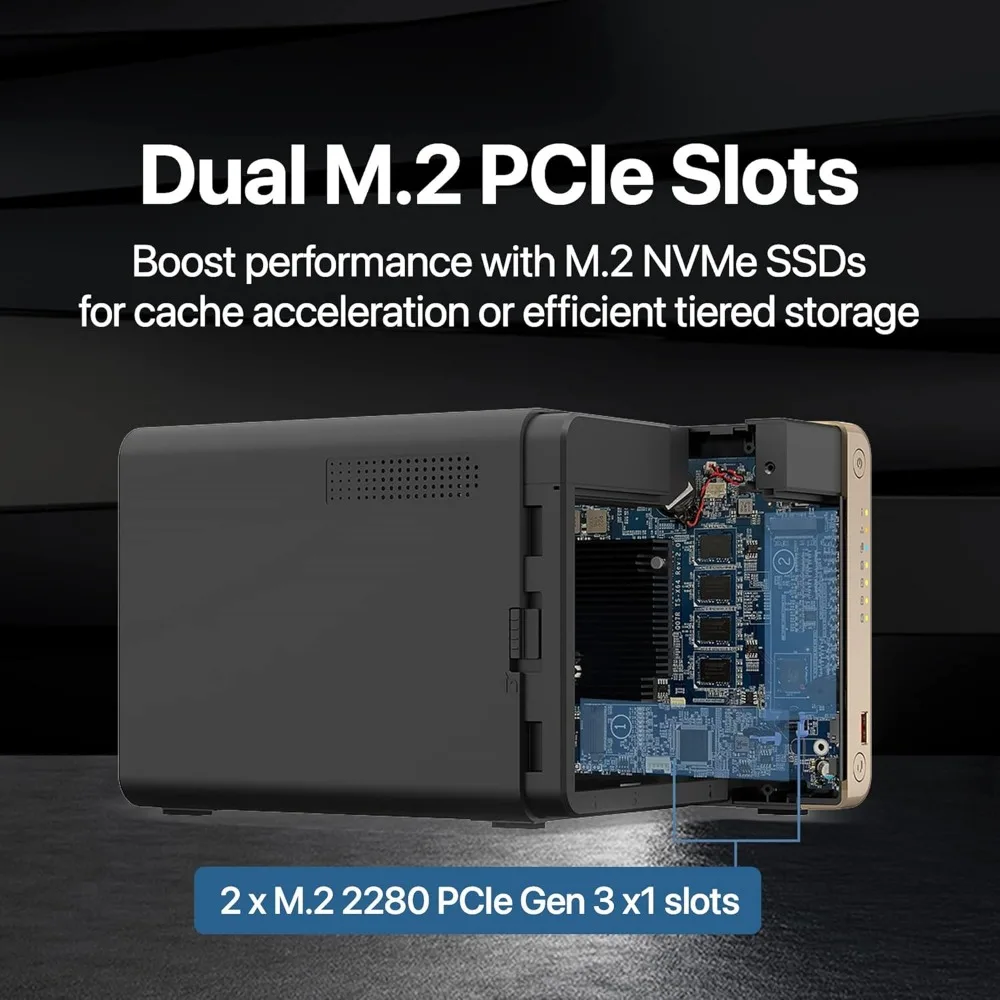 TS-464-8G-US 4 Bay High-Performance Desktop NAS with Intel Celeron Quad-core Processor