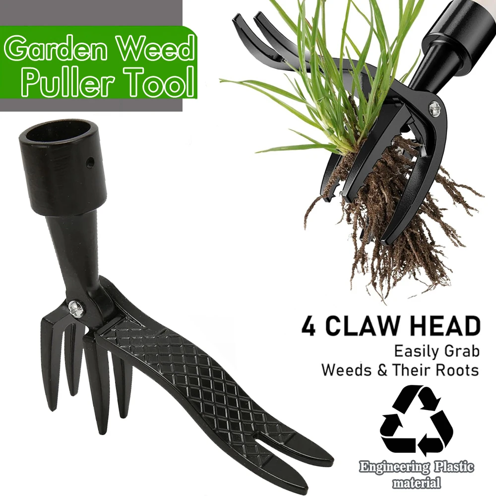 Stand Up Weed Puller Claw Tool Engineering Plastic Weeding Head Replacement Garden Foot Pedal Digging Grass Shovel Root Remover