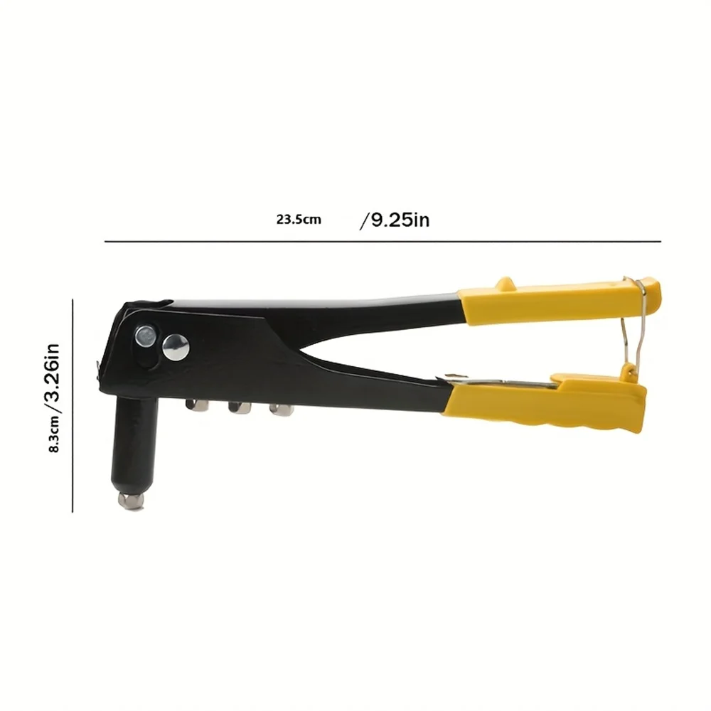 Ensemble de rivets robustes, pistolet à rivets Pop, Kit d'assortiment de Rivets aveugles, outils manuels, outil d'écrou à rivets + 120 clous