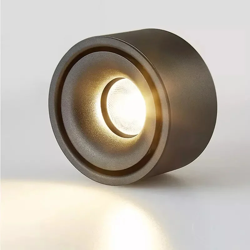 Chống Chói Bề Mặt Gắn Đèn LED Âm Trần Downlight Âm Trần Chiếu Điểm COB Không Mở Đầu Trần Điểm 7W/12W 15W 110V 22V Đèn Ốp Trần Tròn