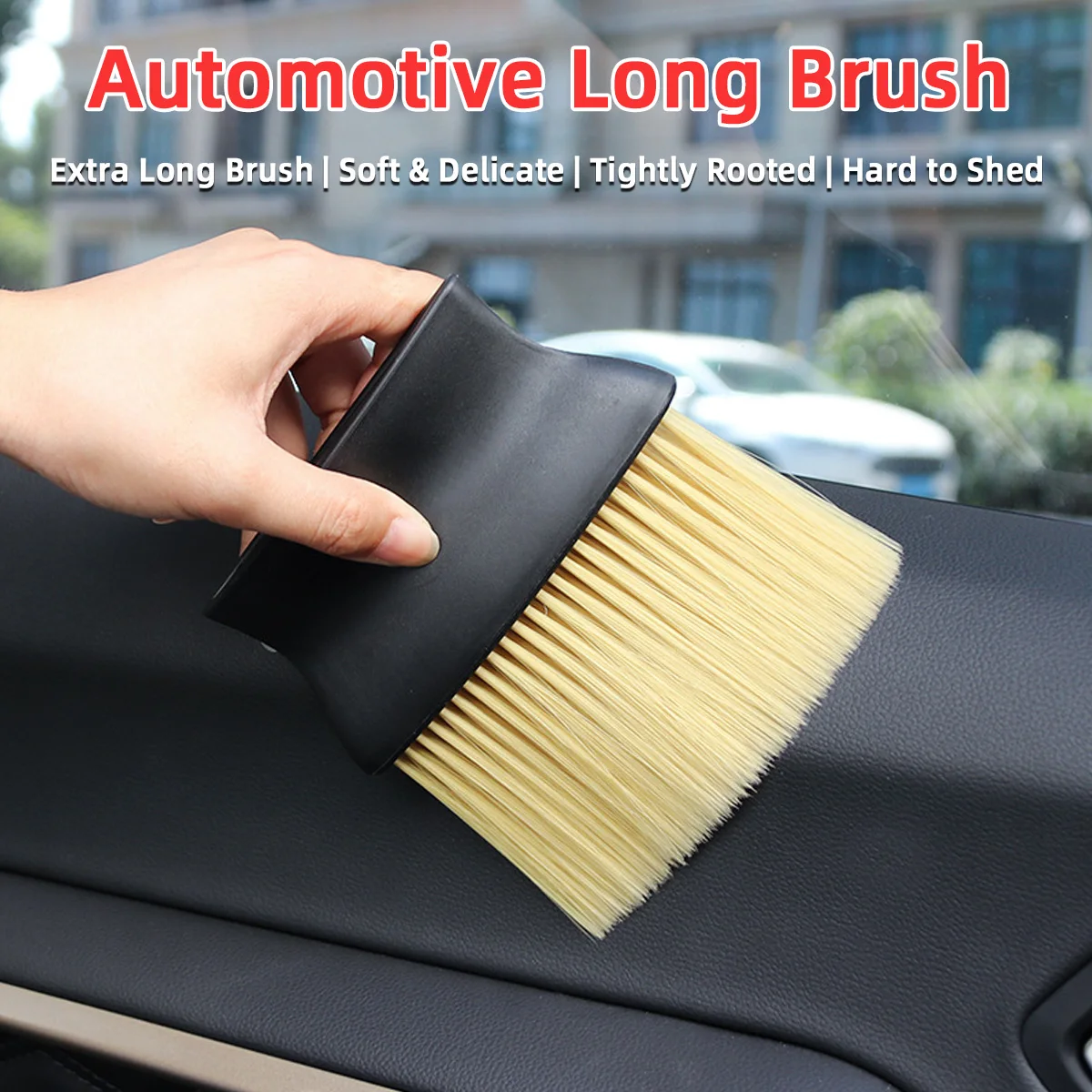 Conjunto de escova de remoção de poeira interior do carro painel de instrumentos de saída de ar especial ar condicionado gap limpeza escova macia ferramentas do carro