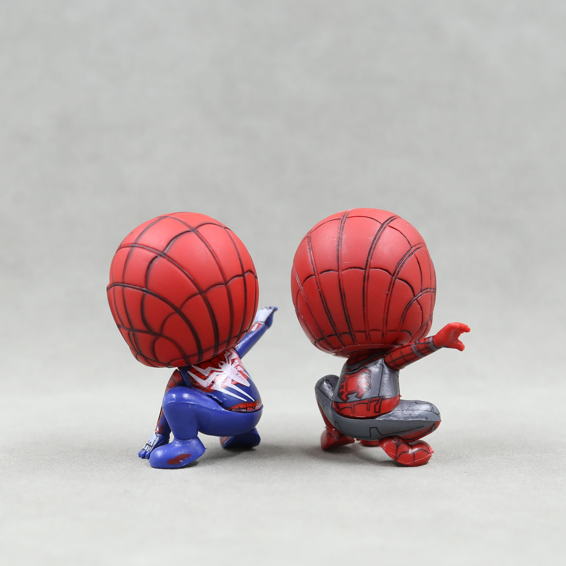 Marvel Spider-Man Figuras Anime para Crianças, Homem Aranha Modelo Brinquedos para Meninos, Versão Q, Decoração de Casa, Figuras de Ação do Carro, Presente de Aniversário, 8cm