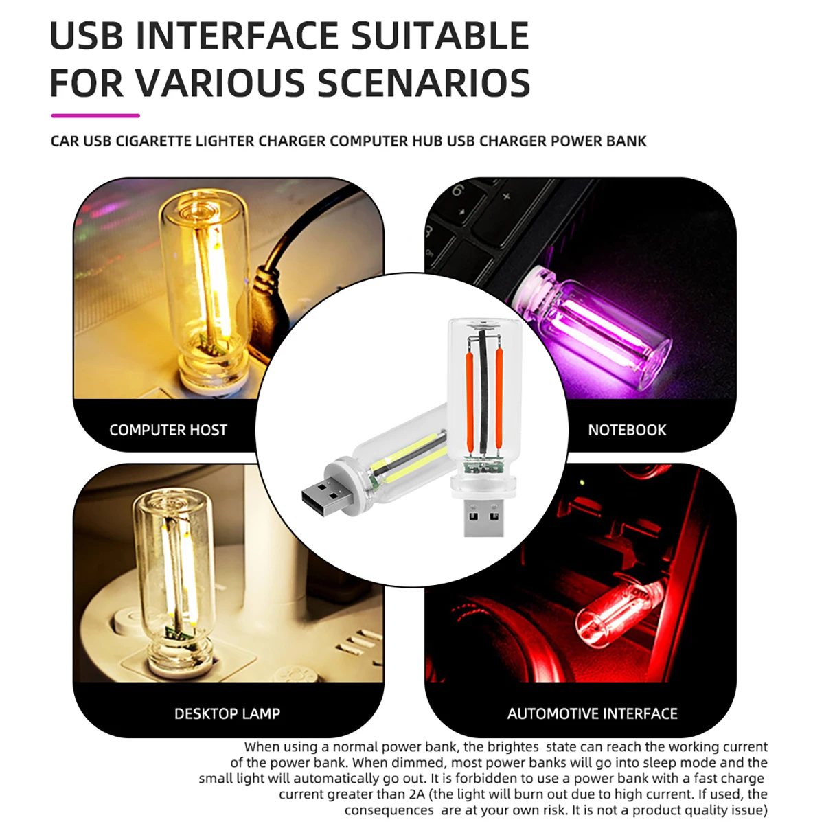 Retro USB Filament Touch Control Dimming หลอดไฟ LED 5V Auto ภายในบรรยากาศ Light Night Light Auto สีสันโคมไฟตกแต่ง