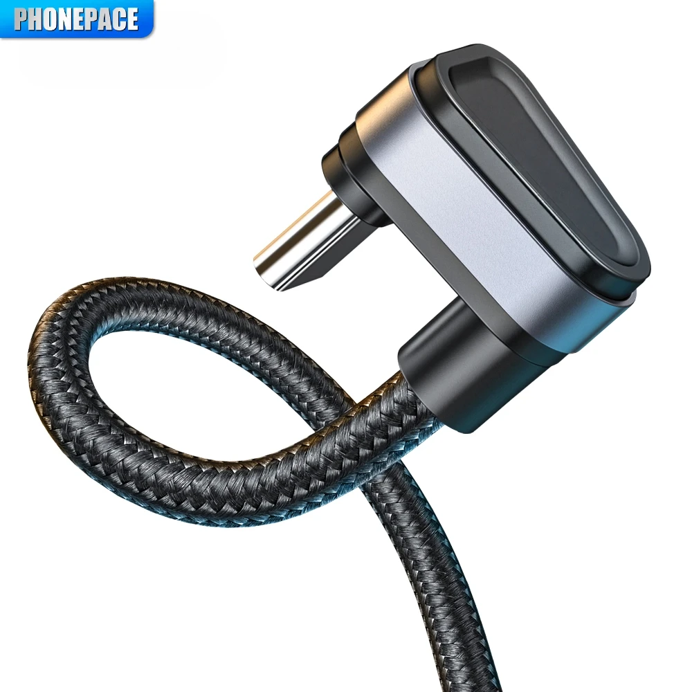 PHONEPACE USBType C Cable For Samsung Xiaomi mi Redmi USB C Cable 2.4A Fast Phone Charging Data Cord Type C 180 Degree USB Cable