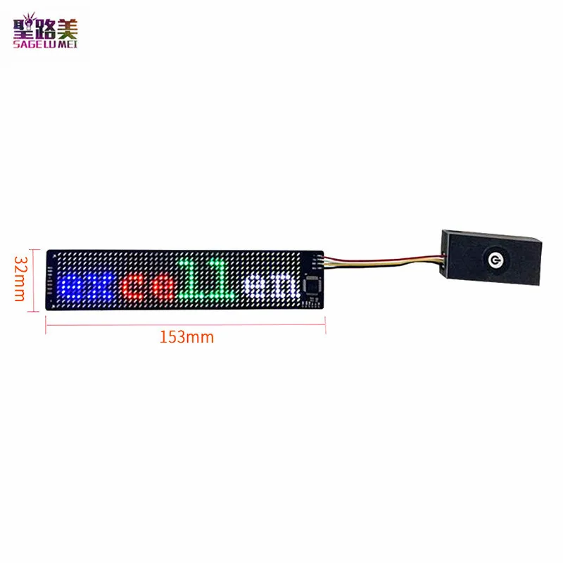 Bluetooth Có Thể Lập Trình Linh Hoạt Module LED Ứng Dụng Điện Thoại Pin Điều Khiển Mềm Mỏng Màn Hình Hiển Thị Màn Hình Cho Mũ Túi Áo Thun Mặt Nạ DIY