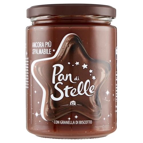 Erdnusscreme mit Keksen 580g - Pan di Stelle