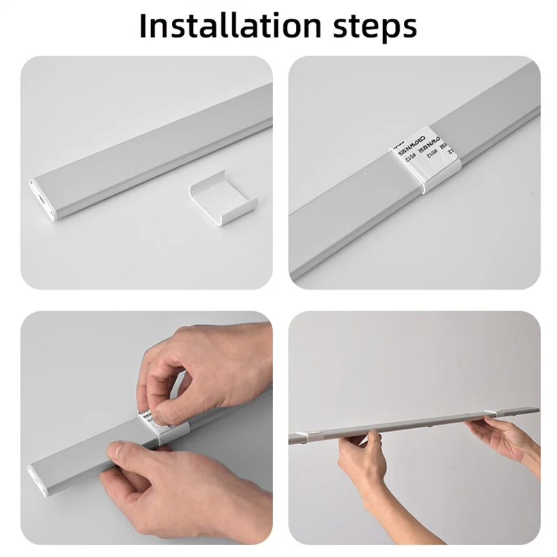 LED モーションセンサーワイヤレス超薄型ナイトライト USB LED ワインクーラーライトキッチンキャビネット寝室のワードローブ屋内照明