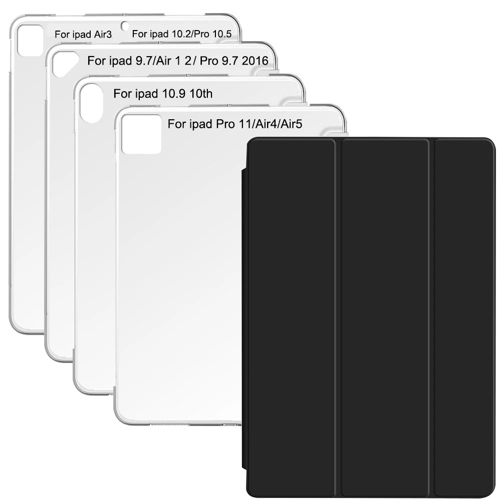 Tablet Case for iPad 5th 6th 7th 8th 10th Generation Leather Stand Cover Apple iPad 10.2 9.7 11.0 Funda Smart Protective Shell
