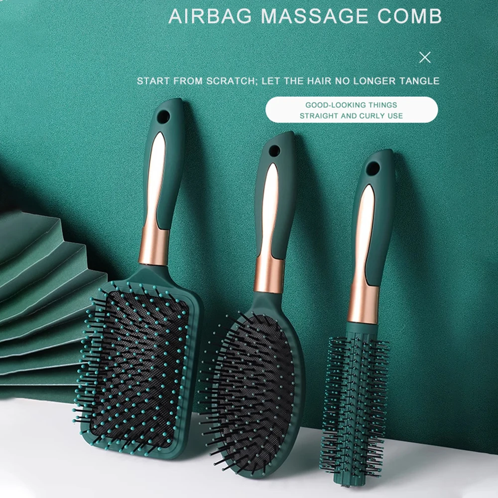 Marseilis Haarmassage Luchtkussen Kamborstel Hoofdhuid Haarborstel Ontwarren Antistatisch Salon SPA Kappers Styling Tool Ovaal Rond