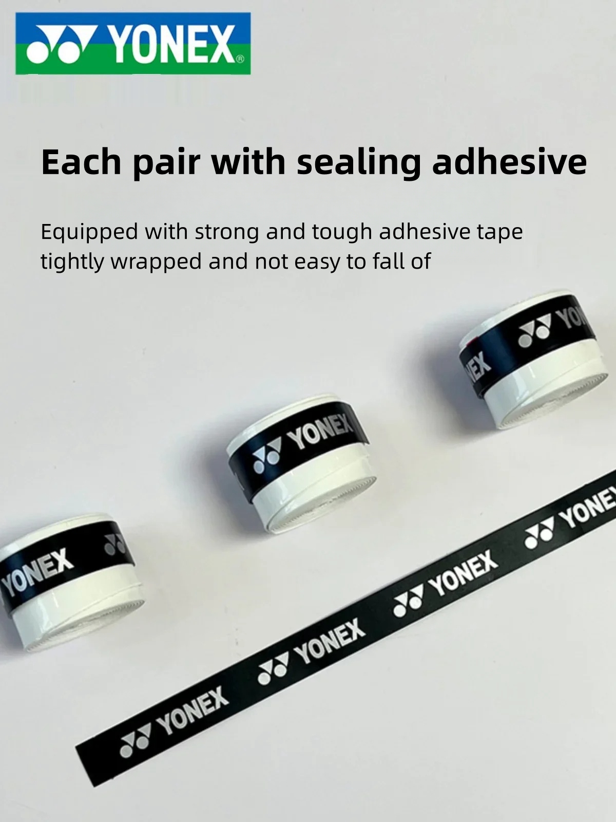 Yonex-テニスグラケットオーバーグリップ、テニスグリップ、ドライフィール、レクルストラップ、ハンドグルオーバーグリップ、滑り止めテンニフィッシンググリップ、72個